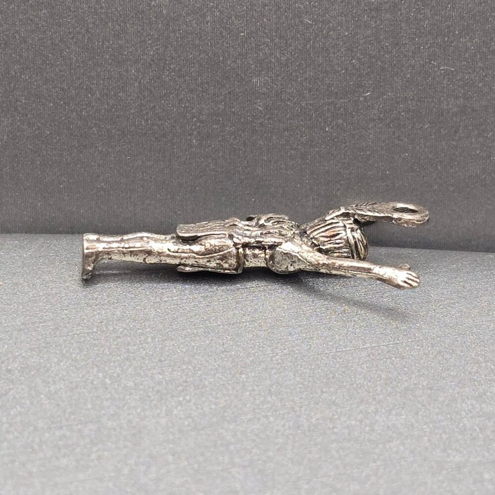 VTG Sterling Silver Native American Girl Charm Pendant Southwest Artisan Rare - Picture 5 of 11